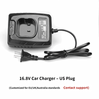 Chargeur de batterie au lithium 21V pour perceuse sans fil, adaptateur de charge rapide, sortie 37,8W, protection contre les surcharges, garantie 1 an