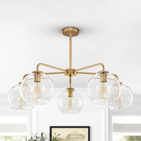 Luminaire suspendu en verre moderne nordique, lampe suspendue minimaliste de luxe pour salle à manger, chambre à coucher, couloir