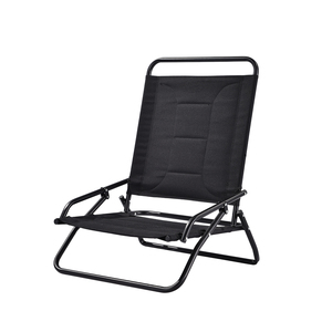 Silla de Playa Plegable de Metal Negra Portátil Kejie, Diseño Moderno para Exteriores, Muebles de Jardín - Product Image 2