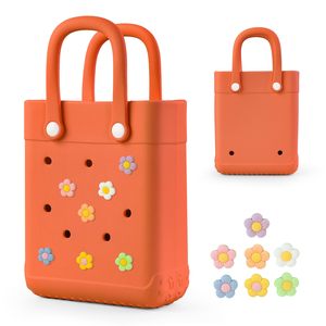 Mini sac fourre-tout en caoutchouc X-Small sac de plage en caoutchouc pour petites filles et <span class=keywords><strong>femme</strong></span> pour la plage <span class=keywords><strong>bateau</strong></span> piscine sport voyage sac à main - Product Image 6