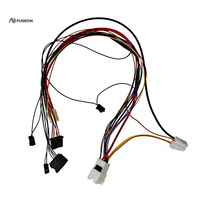 Arnés de cableado trenzado multi-conector para chasis de carrocería automotriz, ensamblaje de arnés de cableado personalizado OEM 12V 24V