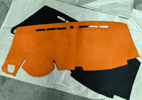 Maßgefertigte Wildleder-Armaturenbrettabdeckung für KIA RAY Rutschfeste Silikon-Armaturenbrettmatte UV-Schutz Auto-Innenraum-Schutzzubehör Dekoration