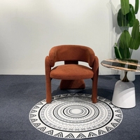 Fauteuil d'appoint en tissu moderne nordique 8163, forme créative, fauteuil rembourré pour salon, chaise de loisirs pour la maison