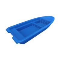 Bateau en plastique PE durable, haute densité, anti-âge, résistant aux chocs, étanche, avec coque épaissie et stable, vente en gros