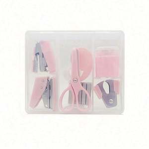 Juego de Papelería Mini Personalizado con Logotipo y Colores para la Escuela y Oficina, Caja de Plástico Transparente con Impresión Serigráfica para Acción de Gracias - Product Image 6