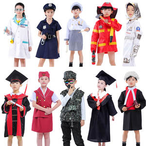 Costumes d'Halloween Ensemble de déguisement de <span class=keywords><strong>pompier</strong></span> Costume de <span class=keywords><strong>pompier</strong></span> <span class=keywords><strong>rouge</strong></span> Tenue uniforme jour de carrière Costume de <span class=keywords><strong>pompier</strong></span> Cosplay pour enfants - Product Image 4