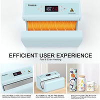 Freesub Machine de Presse à Chaud Pneumatique Automatique pour Tasses et Gobelets de 11 oz à 30 oz F300S