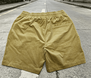 Shorts de sport en velours côtelé pour homme avec logo personnalisé, 100% coton, respirants, avec cordon de serrage, pour l'été - Product Image 1
