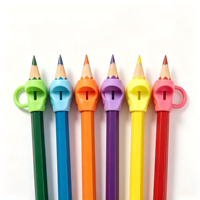 Aide à l'écriture en silicone pour enfants, prise ergonomique en plastique souple, outil de correction des doigts, stylo de correction confortable, clip d'écriture