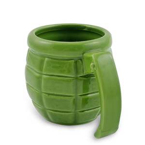Tazza in Ceramica Personalizzata a Forma di Bomba Verde, Tazza 3D in Dolomite, Regalo Promozionale, Tazza da Caffè in Gres a Forma di Granata - Product Image 3