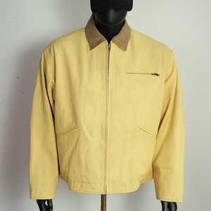 Neohope Custom Duck Canvas Cropped Zip up Workwear <strong>Jacket</strong> Boxy Twill Trucker-style Vintage Lined <strong>Carpenter</strong> Worker <strong>Jackets</strong> - Product Image 1