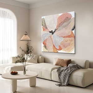 Hand Painted Oil Painting Abstract Flower <b>Art</b> 3D Effect Wall Hanging For Living Room Bedroom Decor - Product Image 2