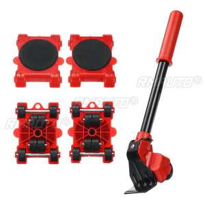 Herramienta de Transporte de Muebles de Alta Resistencia, Juego de 4 Rodillos y 1 Barra con Ruedas para Levantar y Mover Muebles - Product Image 4