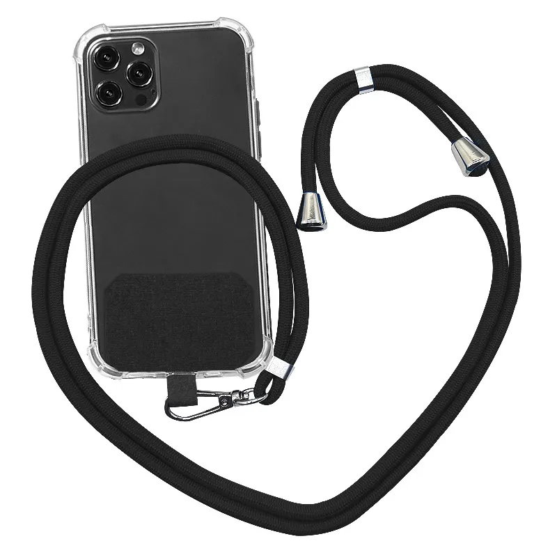 Custom Mobile Cell Smartphone cover Shell acrilico Pc Strap collana cordino trasparente Crossbody custodie per Iphone 12 13 14