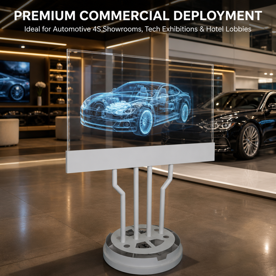 Customized transparent OLED touch screen display digital signage ...