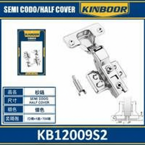 Bisagras semiocultas modernas y duraderas Bisagras ajustables para puertas y gabinetes de plástico de zinc-acero-Inoxidable Proveedor a granel - Product Image 1