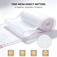 Filet anti-insectes en HDPE tricoté 50 mailles pour jardin et serre commerciale – Offre Spéciale