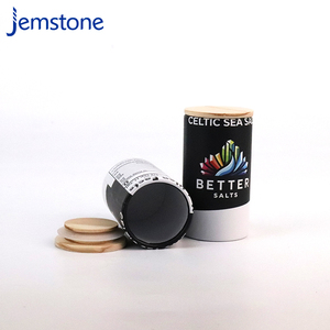 Emballage en tube de papier écologique personnalisé pour mélange de thé, avec couvercle en bois et sel marin de qualité alimentaire - Product Image 5