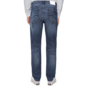 กางเกงยีนส์ผู้ชายทรงสลิมฟิตแบบลำลองสั่งทำขายส่ง ทรงดินสอ ลุคทำสีซีด 100% ผ้าฝ้าย - Product Image 4