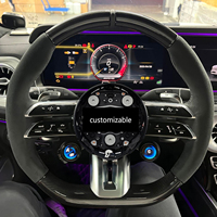 Volante de fibra de carbono con OLED para Mercedes Benz AMG C43 E53 G63 W205 W213 W176 W204 W205 W177 W212 W222