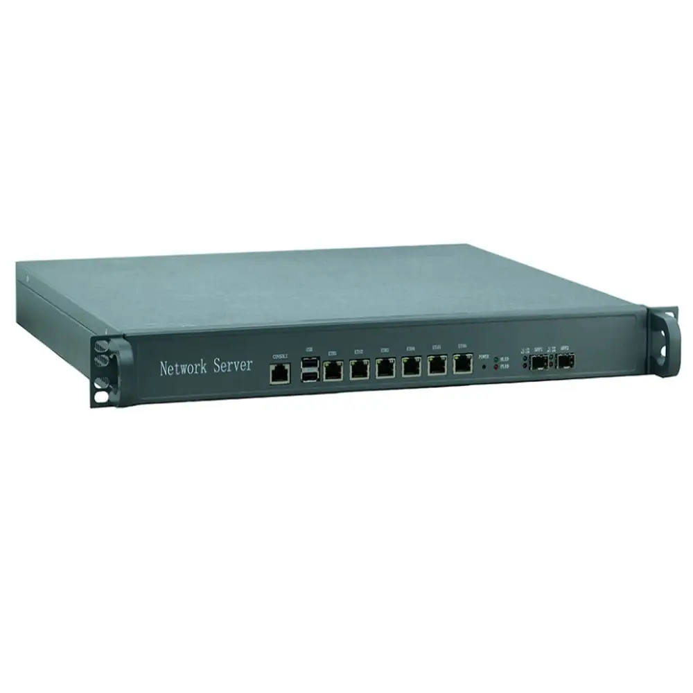 भागी F9 1U नेटवर्क सर्वर फ़ायरवॉल उपकरण i3 3220 H67SL 6 * इंटेल 82583V के साथ 2 * SFP