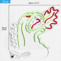 Décoration de salle de jeux et de chambre d'adolescent : Enseigne néon LED « King of the Monster », lumière néon alimentée par USB, lampe murale pour la décoration de salle de jeux