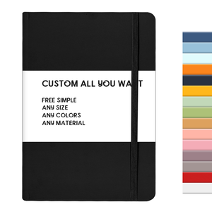 Giá thấp giá rẻ số lượng lớn biểu tượng tùy chỉnh Lưu ý sách tùy chỉnh notepad B6 <span class=keywords><strong>A5</strong></span> kế hoạch Tạp Chí Bìa Cứng PU da máy tính xách tay dây đai đàn hồi - Product Image 1