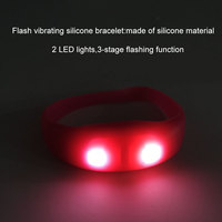 Bracelet LED lumineux à capteur de vibration, nouveau design tendance TikTok, pour concerts K-pop, soirées rave et festivals de musique