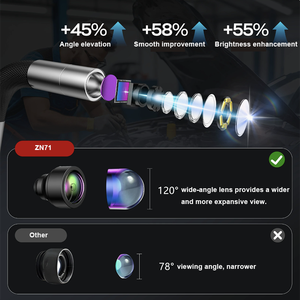 Caméra d'inspection <span class=keywords><strong>endoscopique</strong></span> <span class=keywords><strong>pour</strong></span> tuyaux automobiles avec écran 7 pouces, rotation à 360 degrés, tube rotatif, 3,9 mm, haute qualité, <span class=keywords><strong>pour</strong></span> voitures, IP67 - Product Image 3