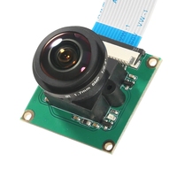 Module caméra Raspberry Pi OV5647 5MP avec objectif fisheye grand angle 175 degrés pour Raspberry Pi 4 / 3 Modèle B