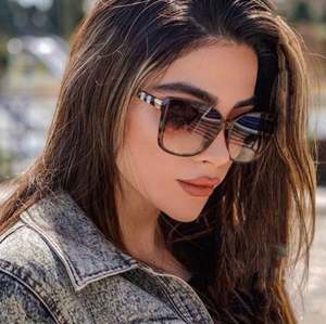 Novedades 2022, Gafas de Sol de Moda Vintage para Mujer, Gafas de Sol Cuadradas con Marco Grande y Estilo Ojo de Gato - Product Image 1