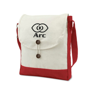 Sac <span class=keywords><strong>messager</strong></span> en coton biologique pour femmes, avec fermeture en bouton de noix de coco et corde - Product Image 1