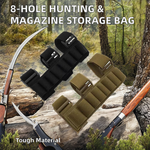 Outdoor Multi-Function Tactical Hunting <strong>Holster</strong> with 8-Hole Support Elastic Strap Universal Fit Nylon Magazine Organizer - Product Image 3