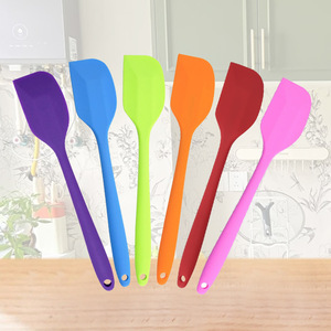 Espátula de silicona de una pieza, espátula para mantequilla, espátula para crema y pasteles, raspador para mezclar salsa de dulce de turrón, herramienta para hornear - Product Image 3