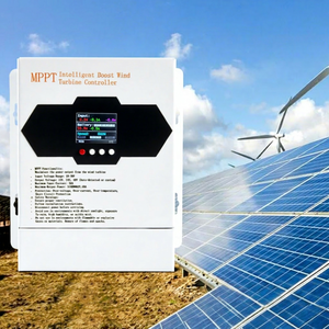 Contrôleur de charge hybride éolien solaire MPPT 12V/24V/48V avec écran LCD, haute efficacité, protection contre les basses tensions de batterie, pour éoliennes - Product Image 1