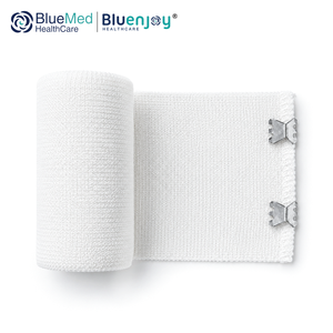 BLUENJOY Bande élastique médicale en spandex <span class=keywords><strong>blanc</strong></span> naturel, tissage uni, pour pansement des plaies - Product Image 5