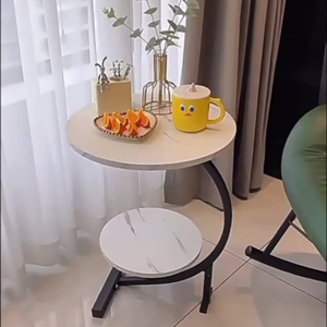 Living Room Coffee Table, <strong>Small</strong> Round Table, Movable Sofa, Side Table, Creative and Simple Bedroom, Balcony, Leisure - Product Image 3