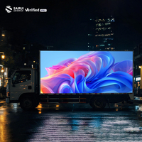 Extreem weerbestendig LED-scherm reclamebord zonder generator, stil energiesysteem, voor buitengebruik op vrachtwagens