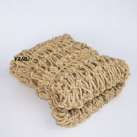 Filet en corde de chanvre décoratif de 3 mm, 2 m * 4 m, support pour plantes, filet en jute naturel, treillis en jute