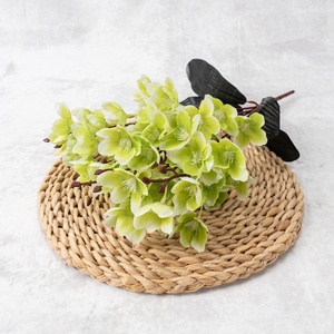 Ramo de Flores Artificiales de Seda de Estilo Chino Inspirado en el Zen, Plantas Verdes para Decorar Muebles de TV, Ideal para Cumpleaños - Product Image 4