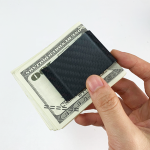Premium Minimalist Real Carbon Fiber Wallet RFID Blocking Slim <strong>Card</strong> <strong>Holder</strong> for Men Business Gift - Product Image 3