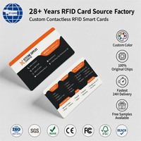 Carte NFC blanche vierge en PVC, carte RFID 13,56 MHz pour contrôle d'accès, impression de cartes d'identité et codage de puces personnalisé