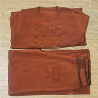 Ensemble de chandail pour femmes de style européen, élégant et simple, automne-hiver, tricoté, décontracté, chandail et pantalon large, ensemble deux pièces