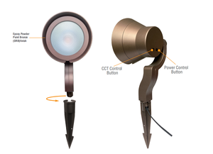 600lumens không thấm nước IP65 ngoài trời lối đi điện áp thấp LED Vườn cỏ Spike ánh sáng tại chỗ Đèn sàn 3cct cho sân - Product Image 3