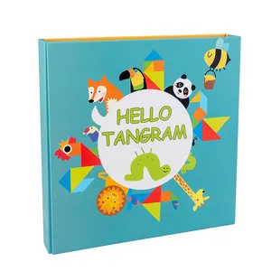 Juguetes educativos creativos para niños DIY Tangram magnético otros juguetes educativos rompecabezas de dibujos animados magnéticos 3D