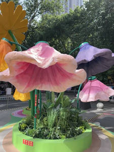 Q119 2023 desain kreatif tubuh induksi penginderaan listrik membuka dan menutup bunga <span class=keywords><strong>2.3</strong></span> Meter taman taman Mall dekorasi - Product Image 3