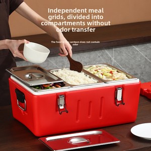 Gian hàng Takeaway thương mại giữ tươi tủ lạnh ngoài trời cắm trại phong cách dã ngoại hộp vận chuyển cách nhiệt với ngăn thực phẩm - Product Image 1