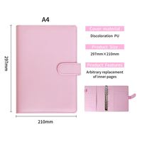 Nouveau classeur budgétaire 6 anneaux 2023 avec pochettes zippées A4 A5 A6 A7, disponible en cuir PU, idéal comme agenda.