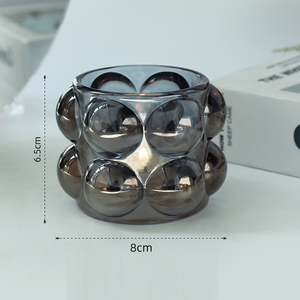 นอร์ดิกแก้วคริสตัลขนาดเล็กฟองเชิงเทียนโคมไฟเทียนขวดสำหรับสาวน่ารักของขวัญวันเกิดเครื่องประดับ - Product Image 2