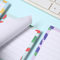 Bloc-notes autocollants en papier Kawaii pour planificateur, personnalisables pour l'école, les étudiants et les planificateurs